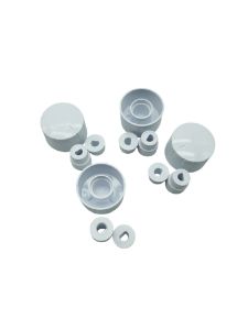 Picture of Knob Universal SO 4Pc White 6mm Long/Short Deluxe
