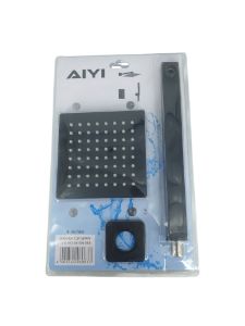 Picture of Shower Head Set Square 6" Black