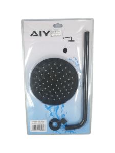 Picture of Shower Head Set Round 8" Black