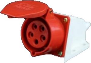 Picture of Socket Industrial 16a 4 Pin Ip44 Surface Mount