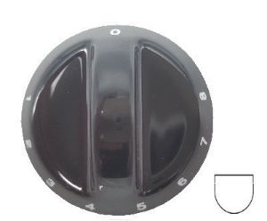 Picture of Knob Defy Stove Plate 0-8 6mm Blk