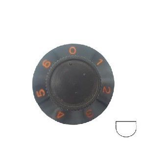 Picture of ***NLA*** Knob SO DY Plate 0-6 6mm Blk/Org