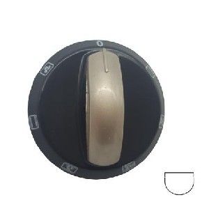 Picture of Knob Defy Oven Selector 6mm Blk/Silv