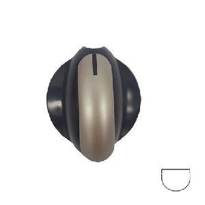 Picture of Knob Defy Stove Control 6mm Blk/Silv DGS122