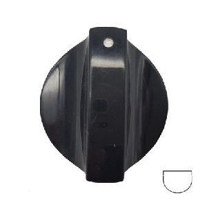Picture of Knob Kelvinator Stove Control Long Shaft 6mm Blk