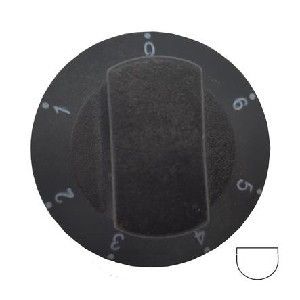 Picture of Knob Universal Stove Plate 0-6 6mm Blk