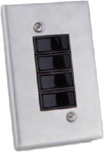 Picture of Ausma Switch 4 Lever Stainless Steel 4x2