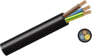 Picture of Cabtyre 0.5mm Black 3 Core Roll