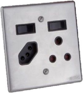 Picture of Stainless Steel Socket 1x16a/1x5a 4x4