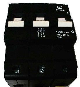 Picture of Cbi Mcb Dual Qf3 125a 3P 6Ka 26mm Curve 2