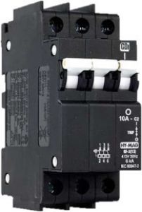 Picture of Cbi Mcb Dual Qa3 10a 3p 3Ka 13mm Curve 3
