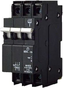 Picture of Cbi Mcb Dual Qa3 20a 3p 3Ka 13mm Curve 3