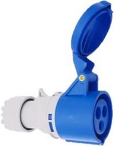 Picture of Socket Industrial 32a 3 Pin Ip44
