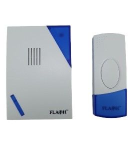 Picture of Doorbell Wireless With Flashlite Blu/Wht