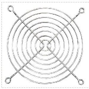 Picture of Fan Finger Guard 120mm x 120mm  Metal Silver