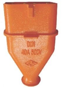 Picture of Plug Top Din Orange 63a 3P + E Alum