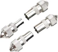 Picture of Co-Axial Male/Female Plug Metal Pack Of 4