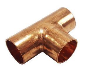 Picture of Copper Tee Equal 1/4 6.35mm