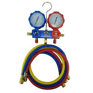 Picture of Tool Manifold Gauge Heavy Duty Inc Hoses Yel/Black