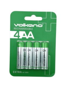 Picture of Batteries Rechargeable AA Volkano PK4 Extra Series