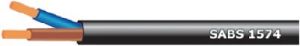 Picture of Cabtyre 1.0mm Black 2 Core Roll
