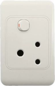 Picture of PVC Socket Single White 2x4