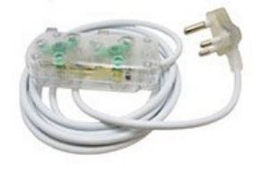 Picture of 3m Extension Cable 10A Side by Side Coupler-Clear