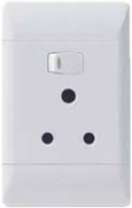 Picture of Cbi Socket Single White 4 x 2 Vertical