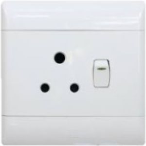 Picture of Cbi Socket Single White 4 x 4