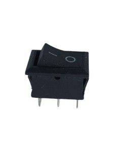 Picture of Switch Rocker Mini Black 3 Pin 16A 1 Pole