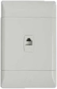 Picture of Cbi Socket Telephone Outlet White 4 x 2