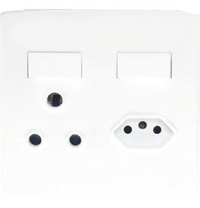 Picture of Trinity 4x4 Single Switch Socket+3Pin Za Plug Whit