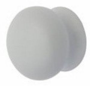 Picture of Knob Poly Mushroom White 44mm
